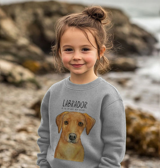 Crumb Catcher in Chief – The Fox Red Labrador Kids' Sweatshirt