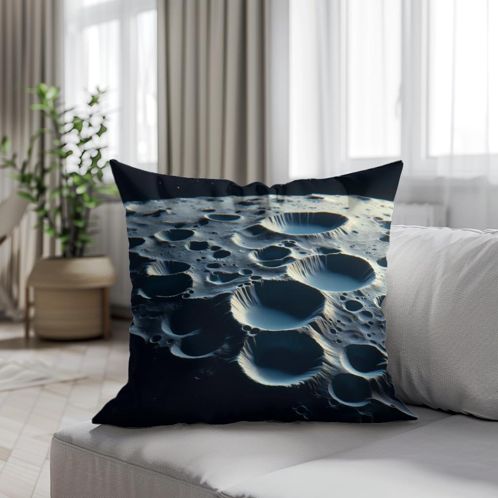 Mercury's Hollows Mystery Cotton Cushion