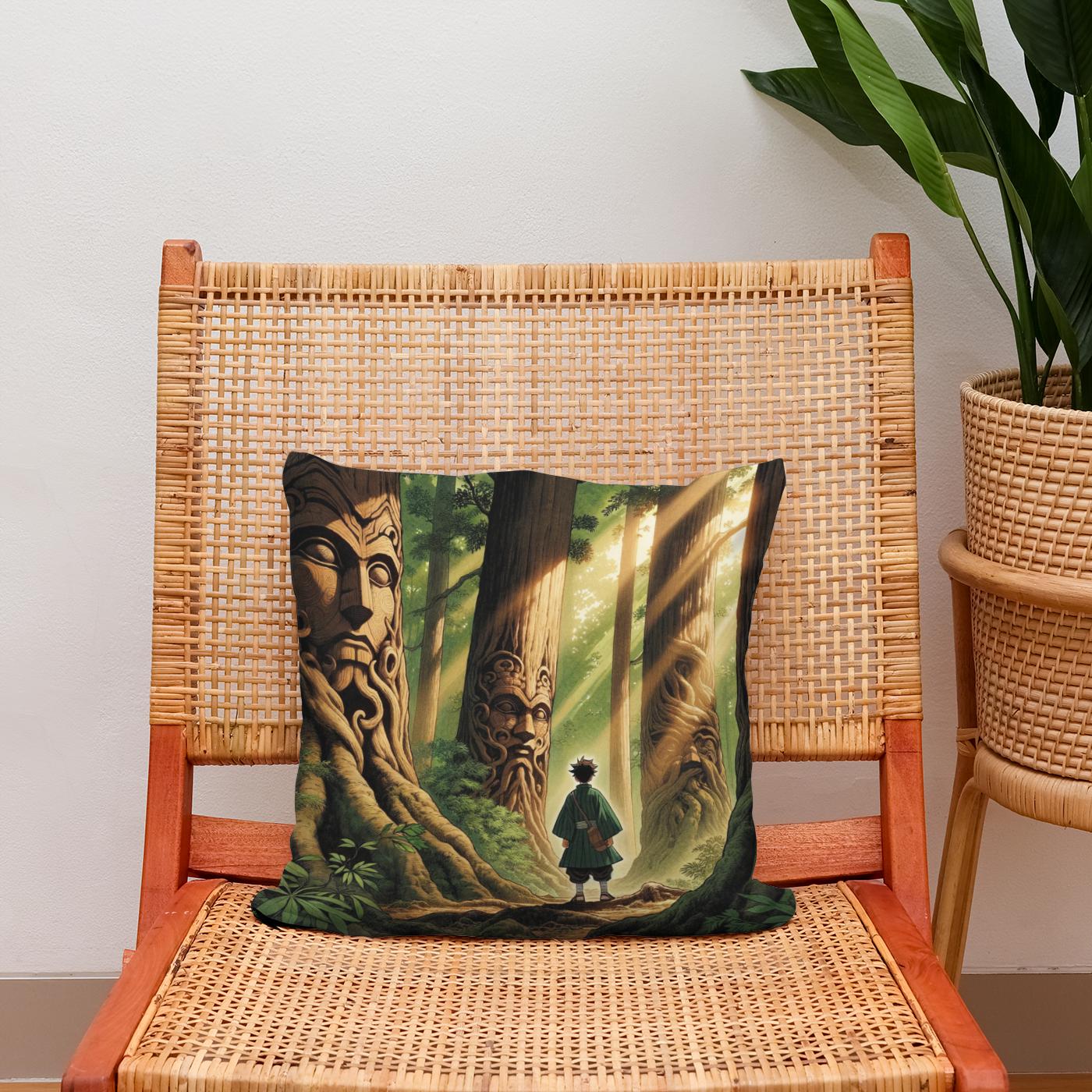 Forest Whispers Cotton Cushion