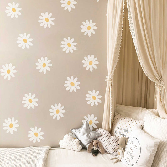 Daisy Flower Wall Decals | Nursery Decal Vinyl | Wall Decal | Wall Sticker