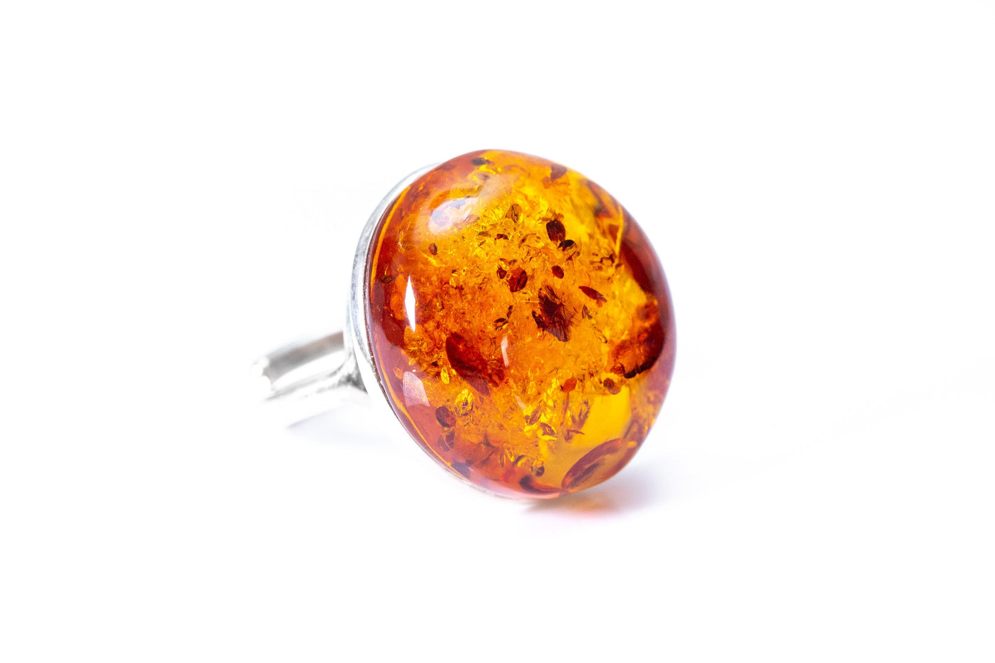 Big Amber Cocktail Ring