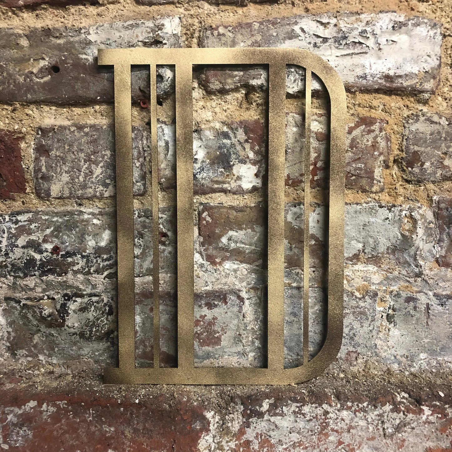 Gold Distressed 5" or 12" Art Deco Lettering A-Z 0-9