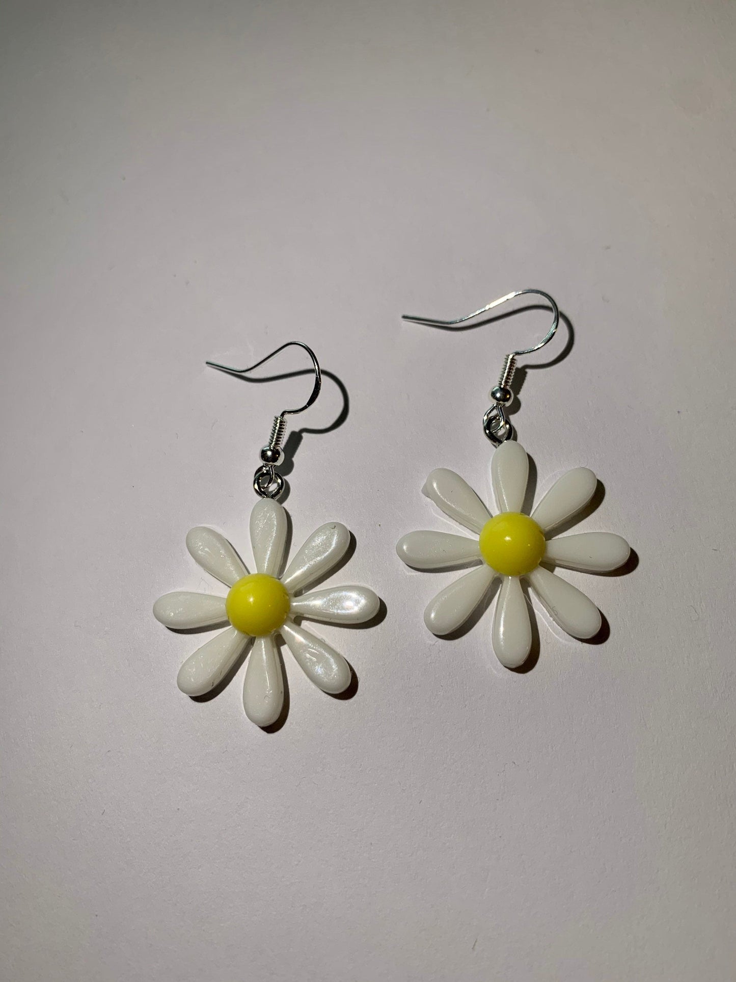 Colourful daisy flower earrings