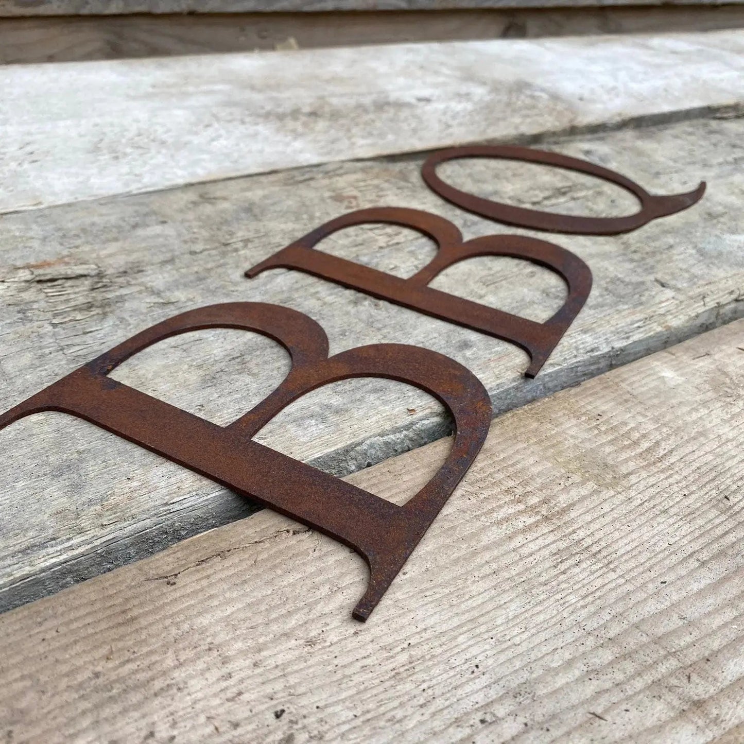 5" Classic Font Rusty Metal Alphabet Letters A-Z 0-9