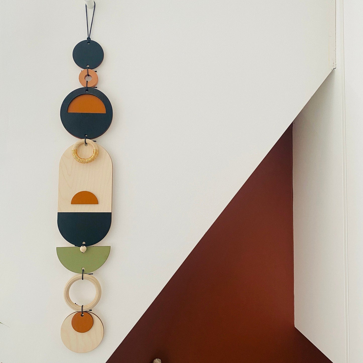 Modern Wall Art - Geometric Artwork - Minimal Home Decor - Bauhaus Wood Art