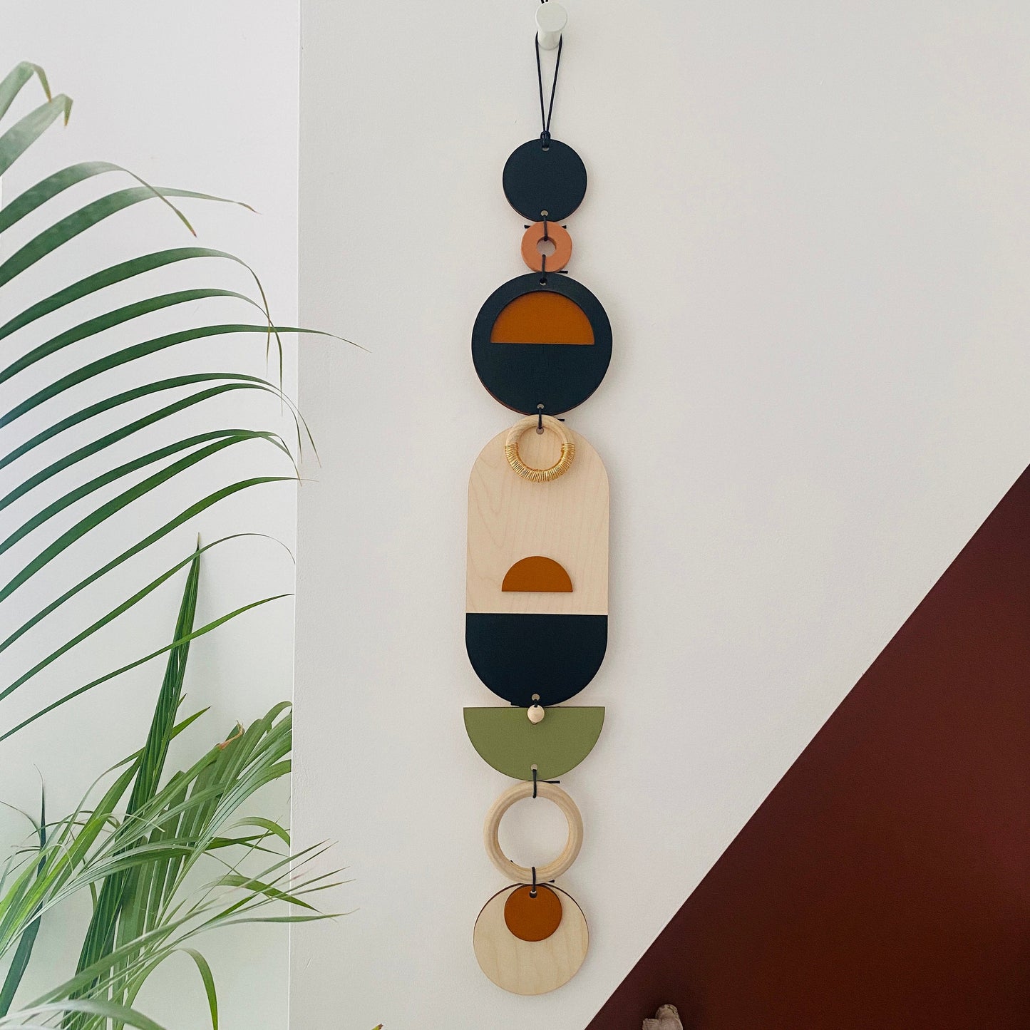 Modern Wall Art - Geometric Artwork - Minimal Home Decor - Bauhaus Wood Art