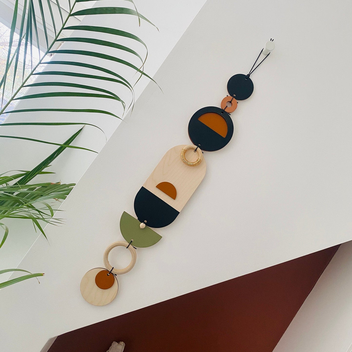 Modern Wall Art - Geometric Artwork - Minimal Home Decor - Bauhaus Wood Art