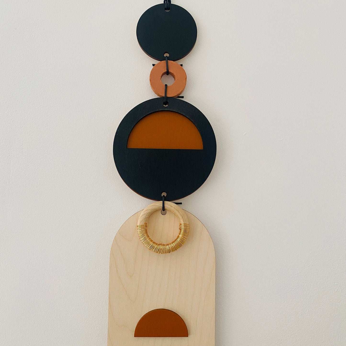 Modern Wall Art - Geometric Artwork - Minimal Home Decor - Bauhaus Wood Art
