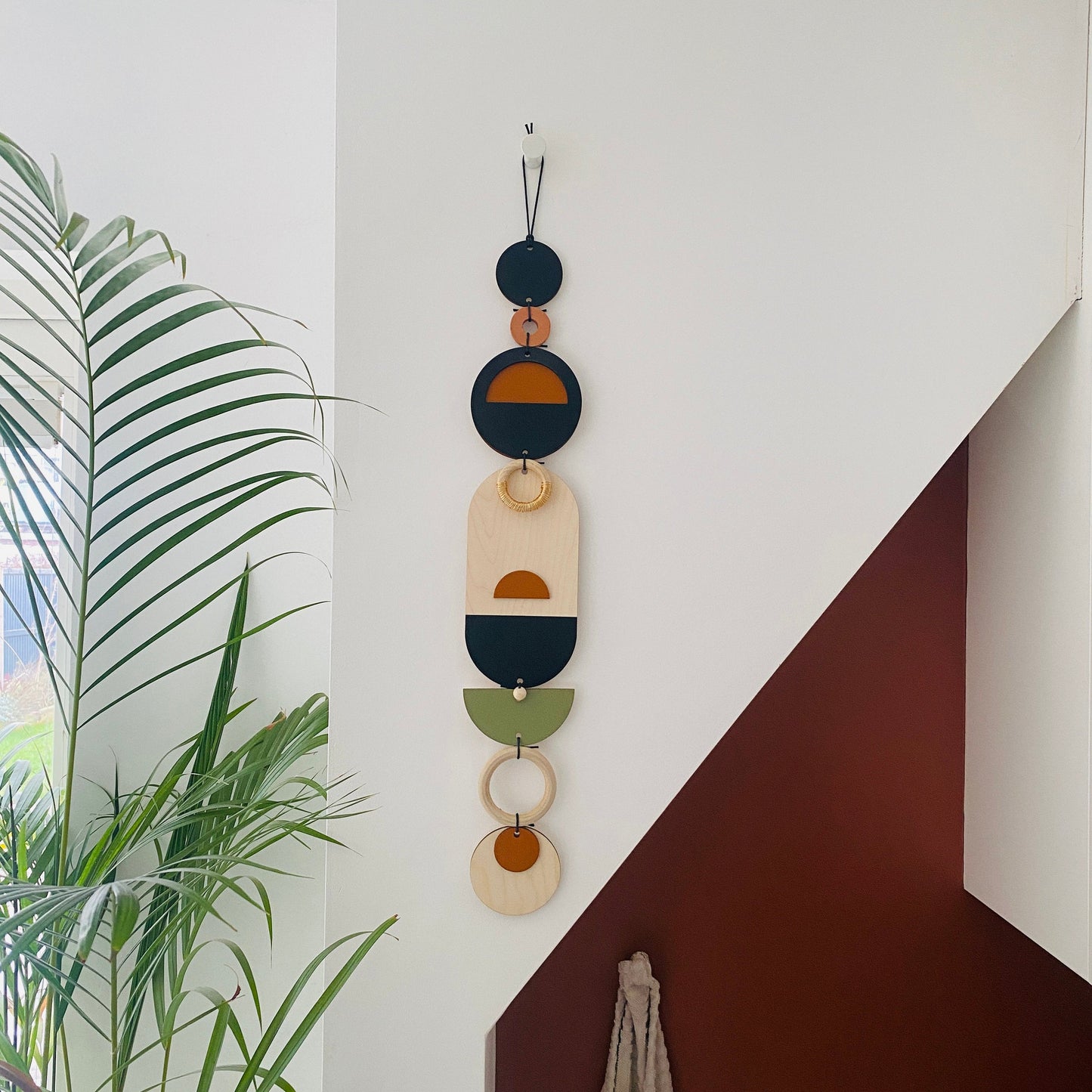 Modern Wall Art - Geometric Artwork - Minimal Home Decor - Bauhaus Wood Art