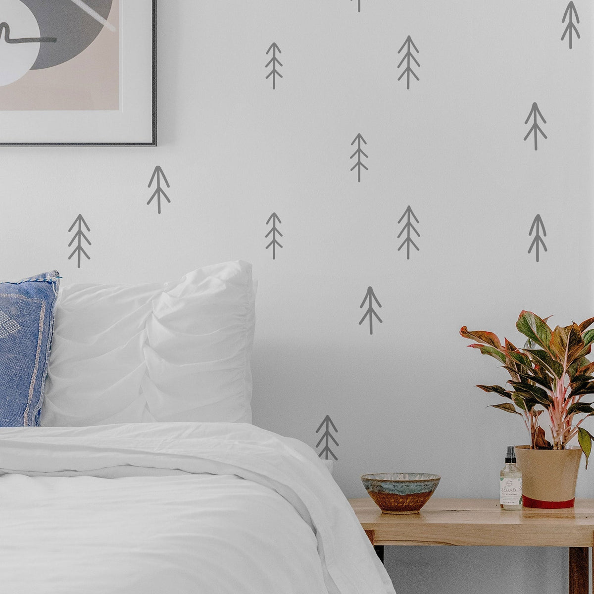 Peel and Stick Tree Decals for Kids' Rooms Removable and Reusable Wall Stickers for Nursery and Playroom Decor