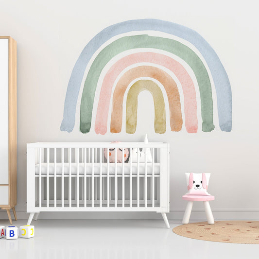 Rainbow Watercolour Wall Decal