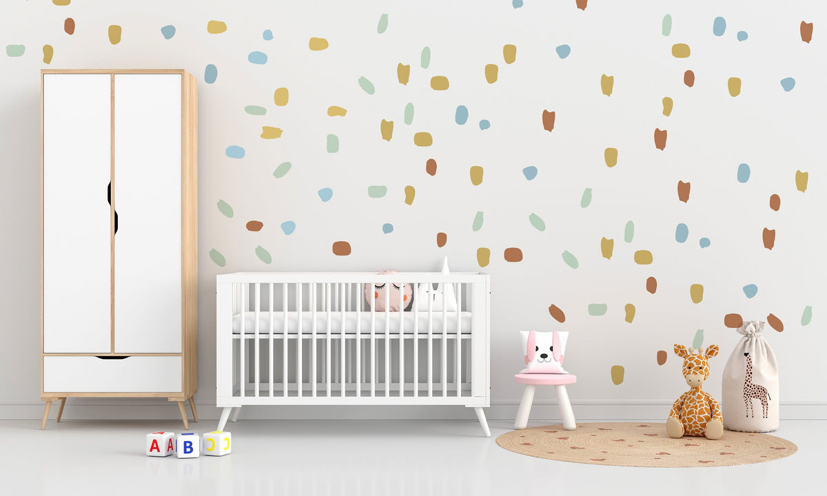 Irregular shape dots 190 Five Colour Stickers