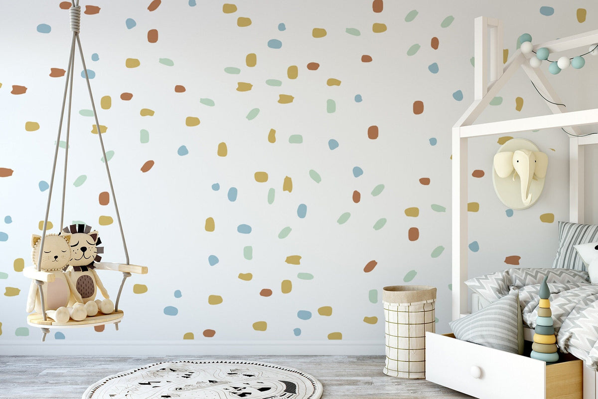Irregular shape dots 190 Five Colour Stickers