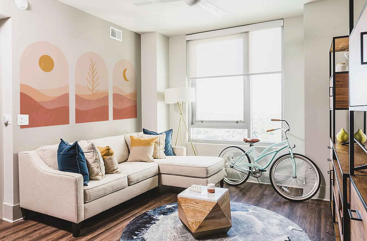 Boho Arch Wall Decal Set | Wall Art Decorations | Boho Wall Decal | Wall Sticker | Modern Wall Decor | Bedroom Decor | Wall Decorations
