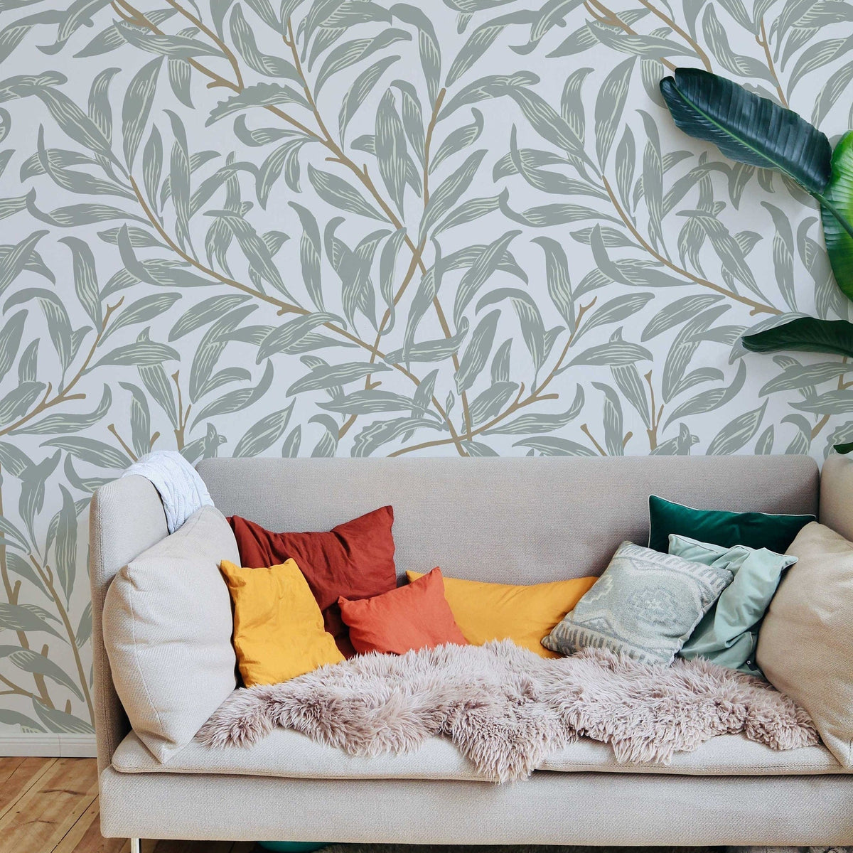 Willow Bough William Morris Wallpaper | Mural | Feature Wall | Peel and Stick or Traditional
