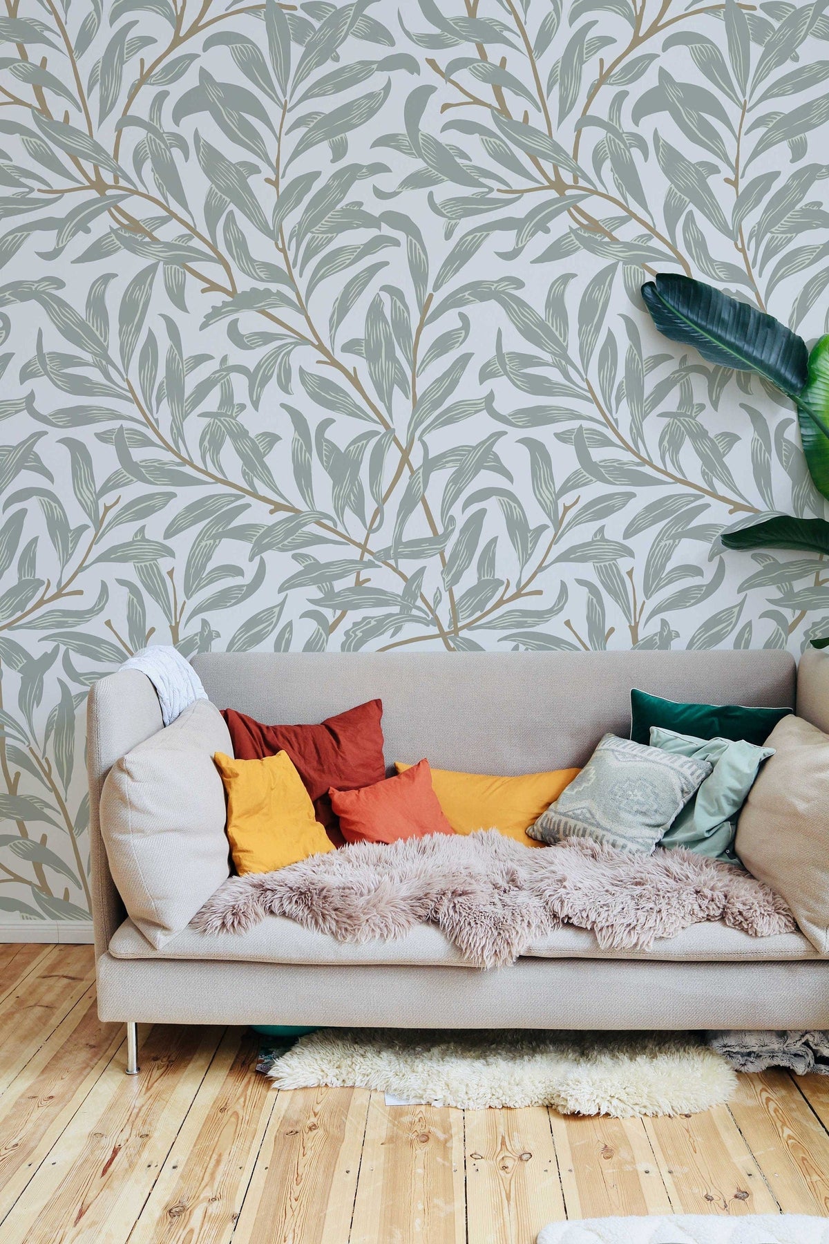 Willow Bough William Morris Wallpaper | Mural | Feature Wall | Peel and Stick or Traditional