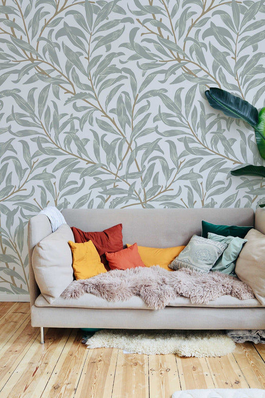 Willow Bough William Morris Wallpaper | Mural | Feature Wall | Peel and Stick or Traditional