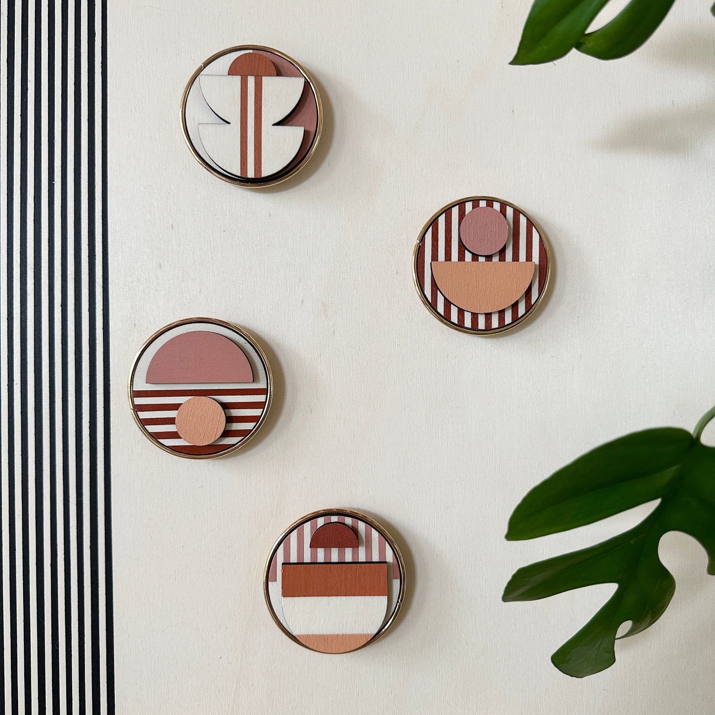 Modern Geometric Fridge Magnet - Colourful Magnets - Mid-century Modern Decor - Fridge Magnet Art - Modern Art Magnet - Set of 6 Magnets