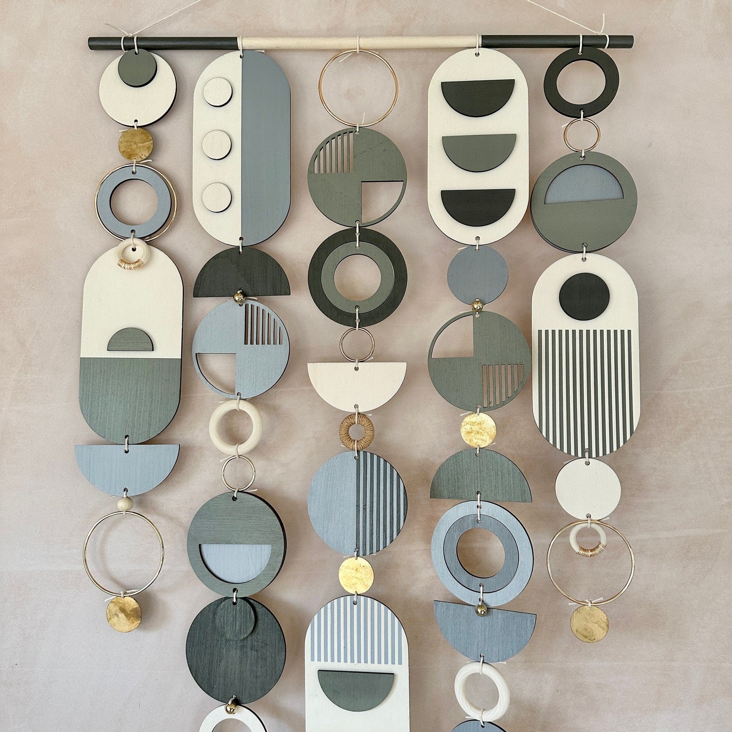 Black and Grey Wall Hanging - Dark Wall Art - Large Hanging Artwork - Hand Painted Decor - Modern Style Art - Monochrome Wall Art - Dark Art