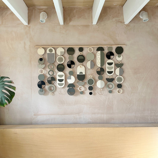 Dark Modern Wall Art - Geometric Artwork - Minimal Home Decor - New Home Trend - Large Centre Piece Art - Wall Tapestry - Large Tapestry