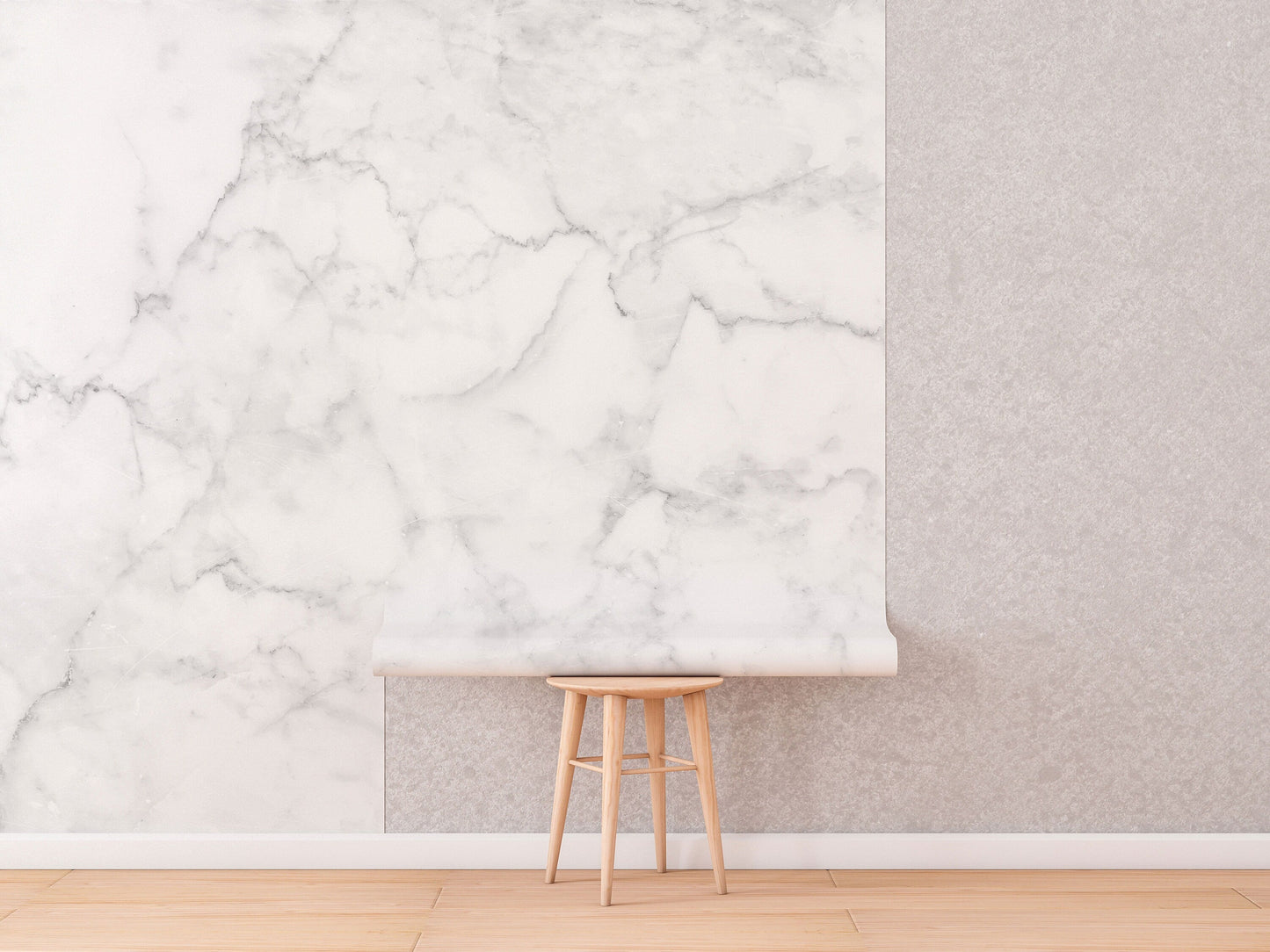 White Marble Removable Wallpaper | Stone Texture Wall Mural – Peel and Stick Wallpaper | Self Adhesive Marble Pattern Mural | Wall murals