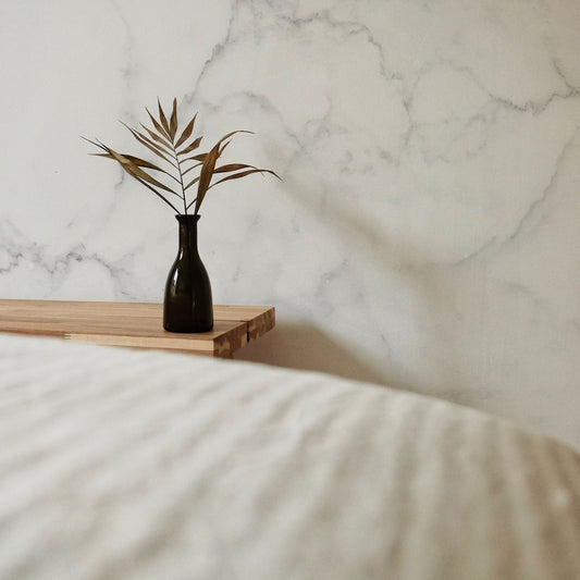 White Marble Wallpaper | Stone Texture Wall Mural | Marble Pattern Mural | Wall Murals | Peel and Stick or Traditional