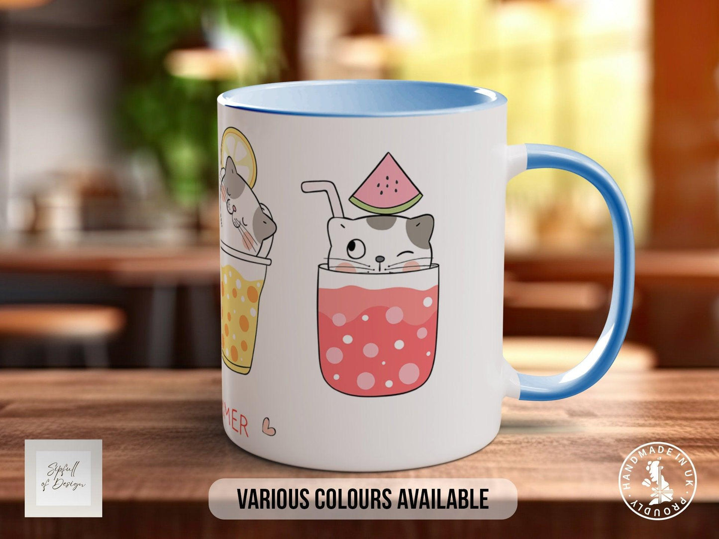 Cute Cat Mug – Handmade Ceramic Mug With Cat Paw Design | Dishwasher Safe