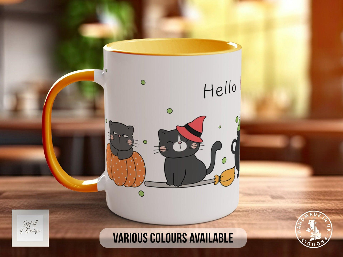 Cute Halloween Cat Mug