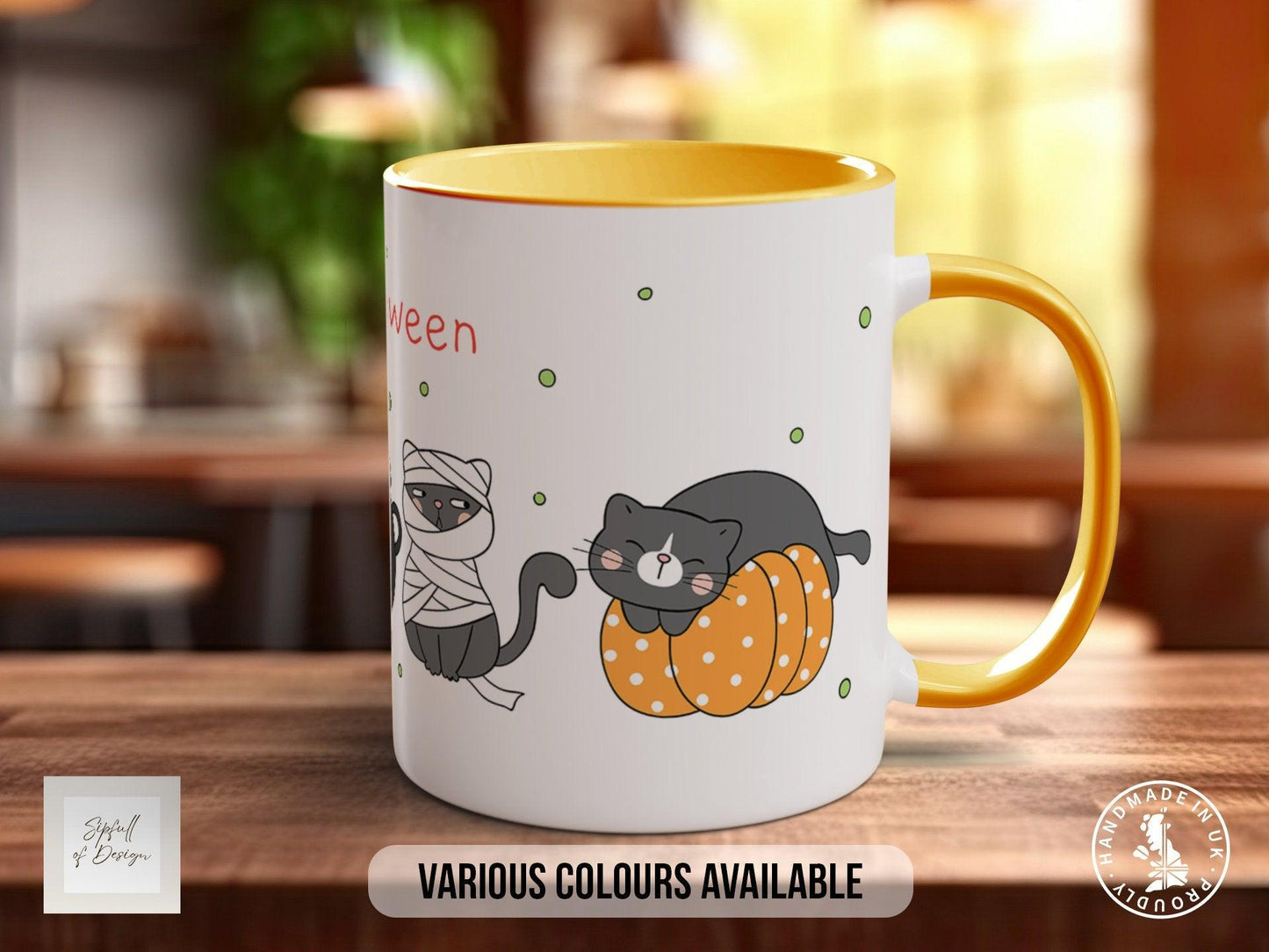 Cute Halloween Cat Mug
