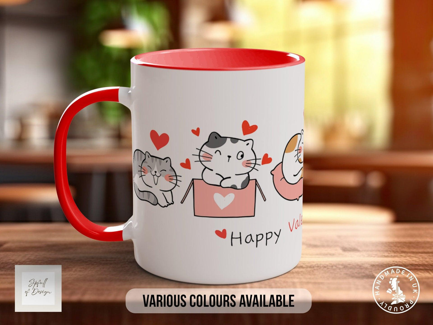 Valentine Cats Mug – Handmade Premium Quality Bone China Mug With Smash Proof Packaging