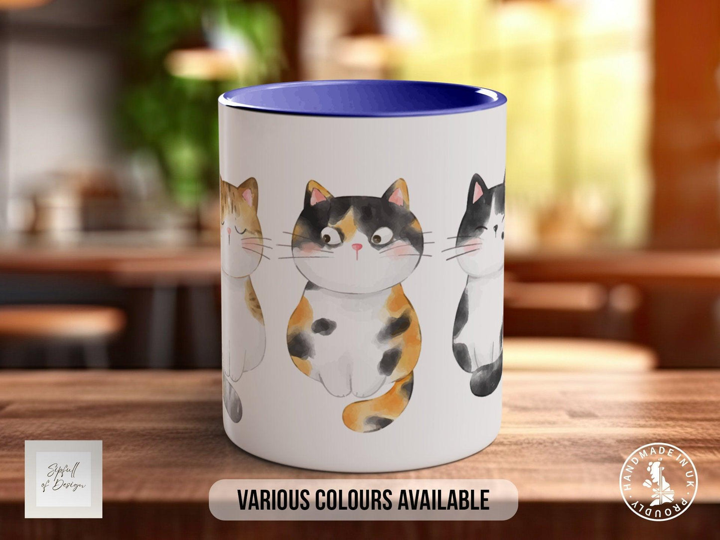 Cute Watercolour Cats Mug