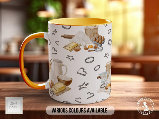 Baking Pattern Mug – Design G (Full Wrap)