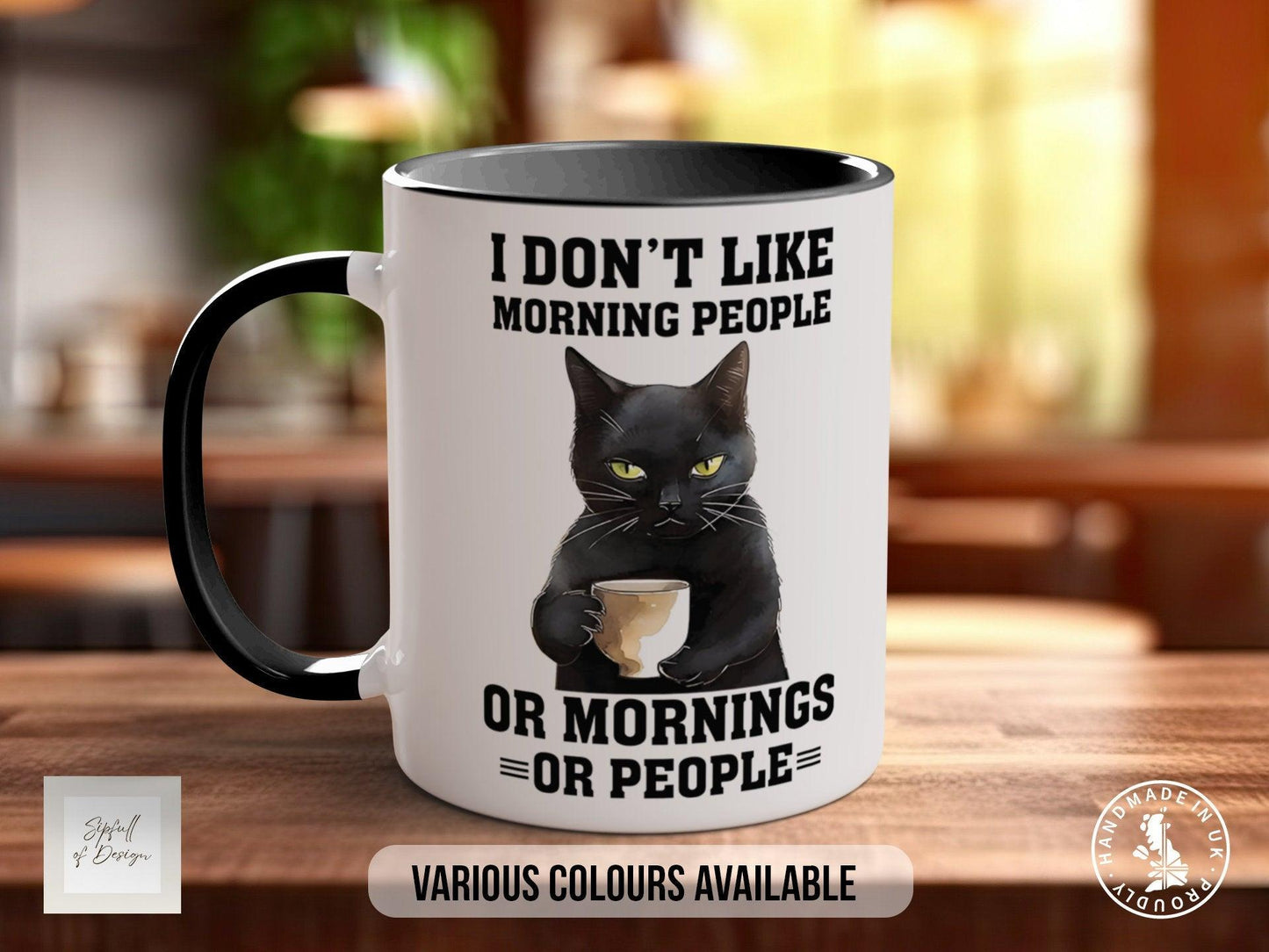 Funny Morning Mug – Humorous Coffee Mug With Colourful Design & Dishwasher Safe