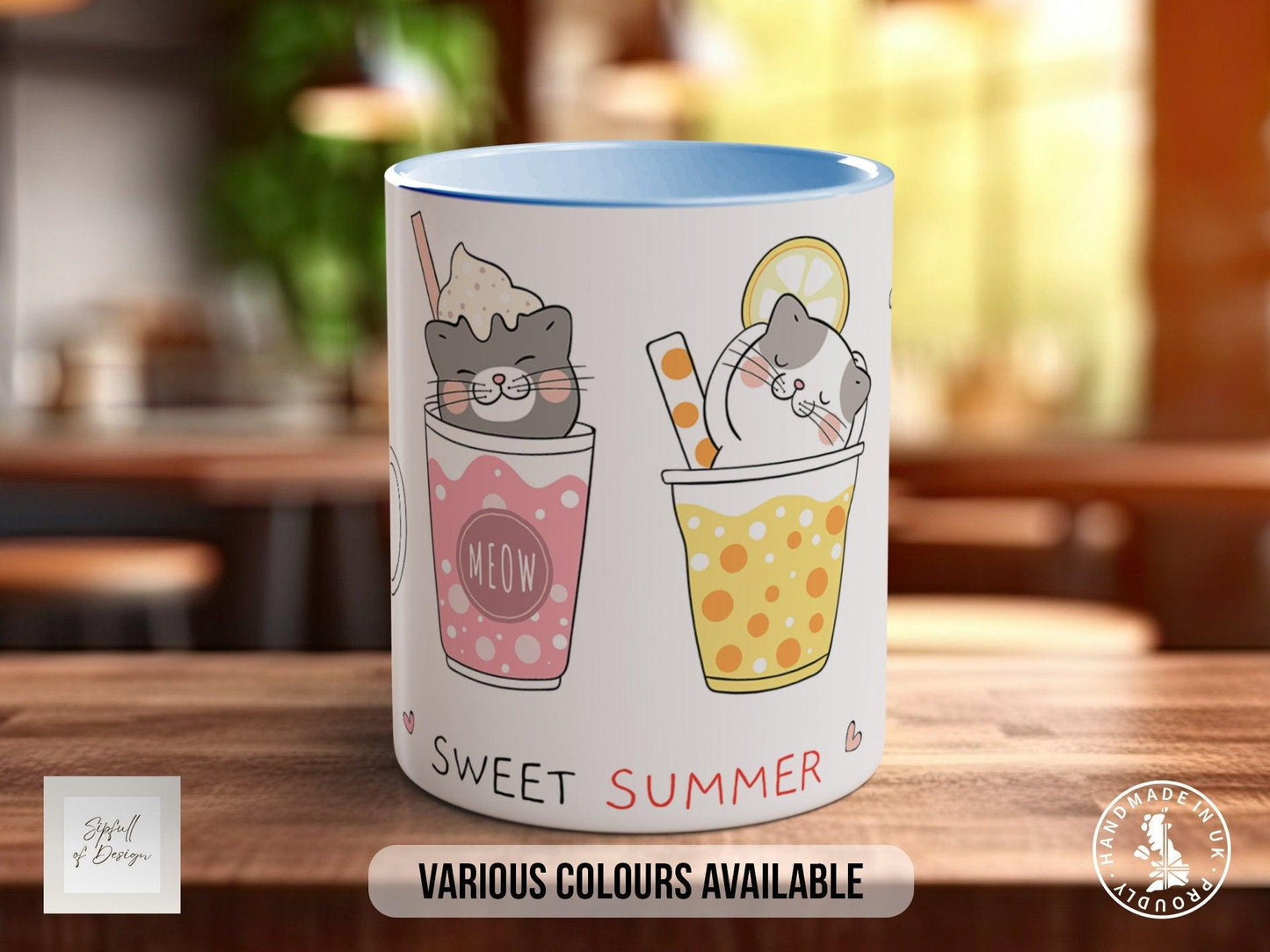 Cute Cat Mug – Handmade Ceramic Mug With Cat Paw Design | Dishwasher Safe