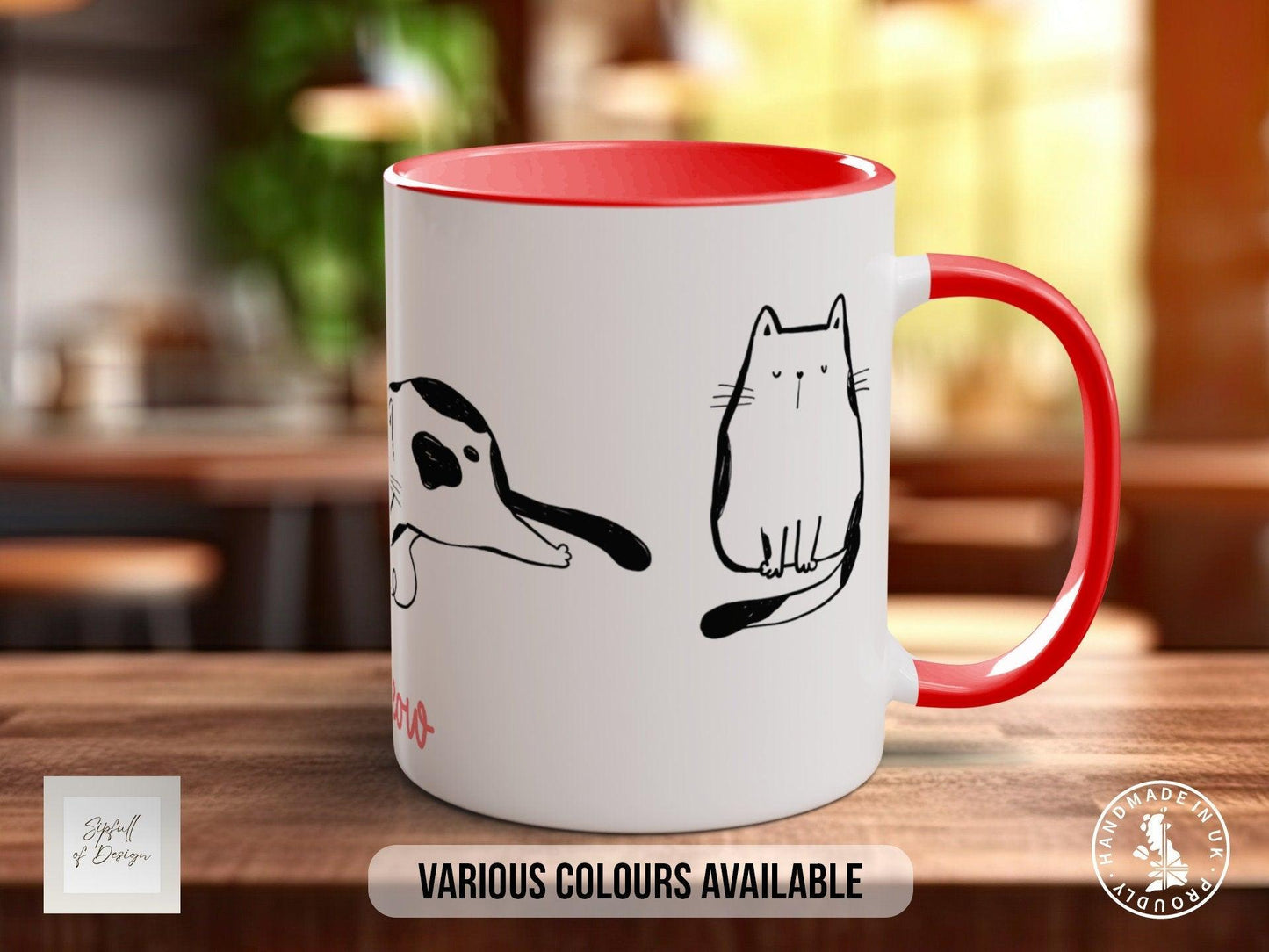 Cute Doodle Cats Mug
