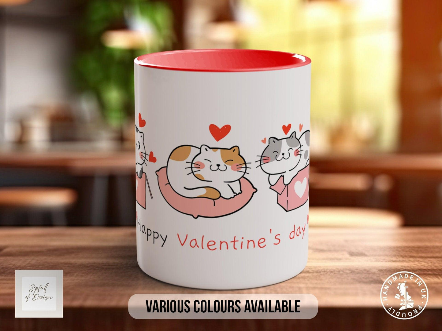 Valentine Cats Mug – Handmade Premium Quality Bone China Mug With Smash Proof Packaging