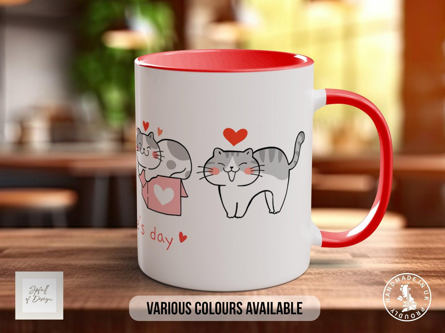 Valentine Cats Mug – Handmade Premium Quality Bone China Mug With Smash Proof Packaging