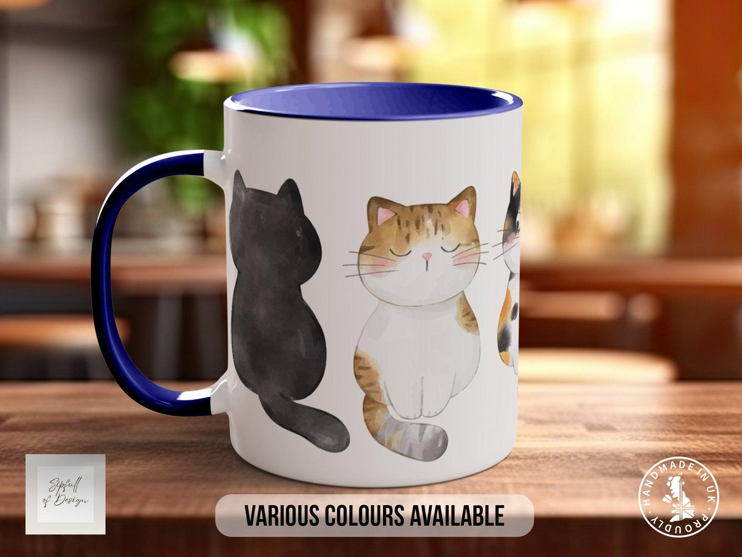 Cute Watercolour Cats Mug