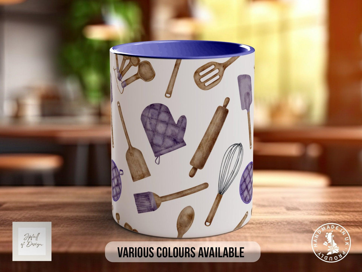 Baking Pattern Mug – Design M (Full Wrap)