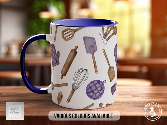 Baking Pattern Mug – Design M (Full Wrap)