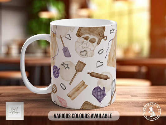 Baking Pattern Mug – Design L (Full Wrap)