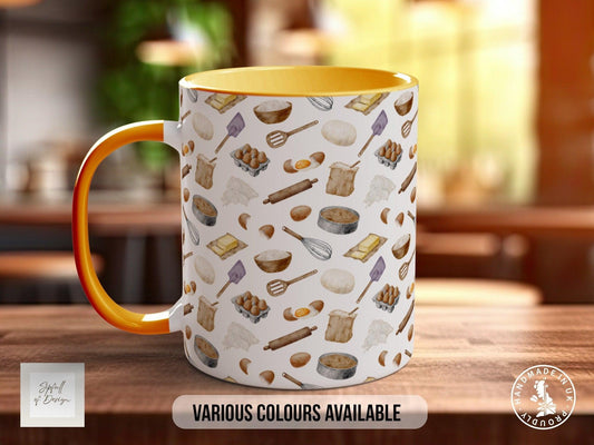 Baking Pattern Mug – Design K (Full Wrap)