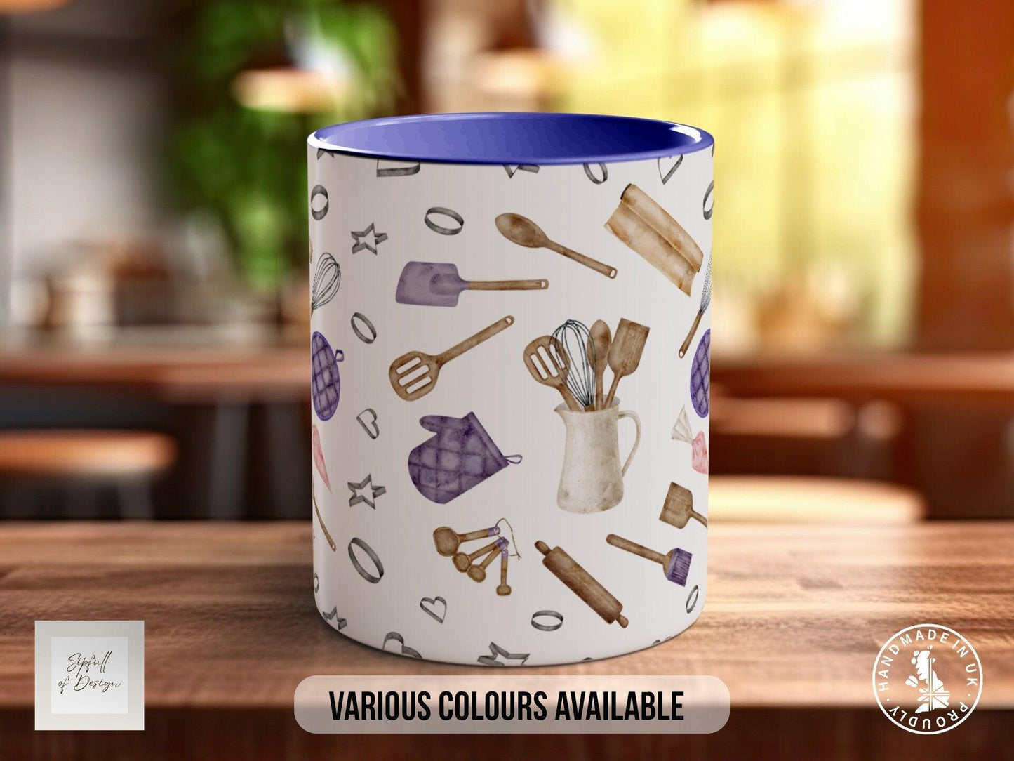 Baking Pattern Mug – Design C (Full Wrap)
