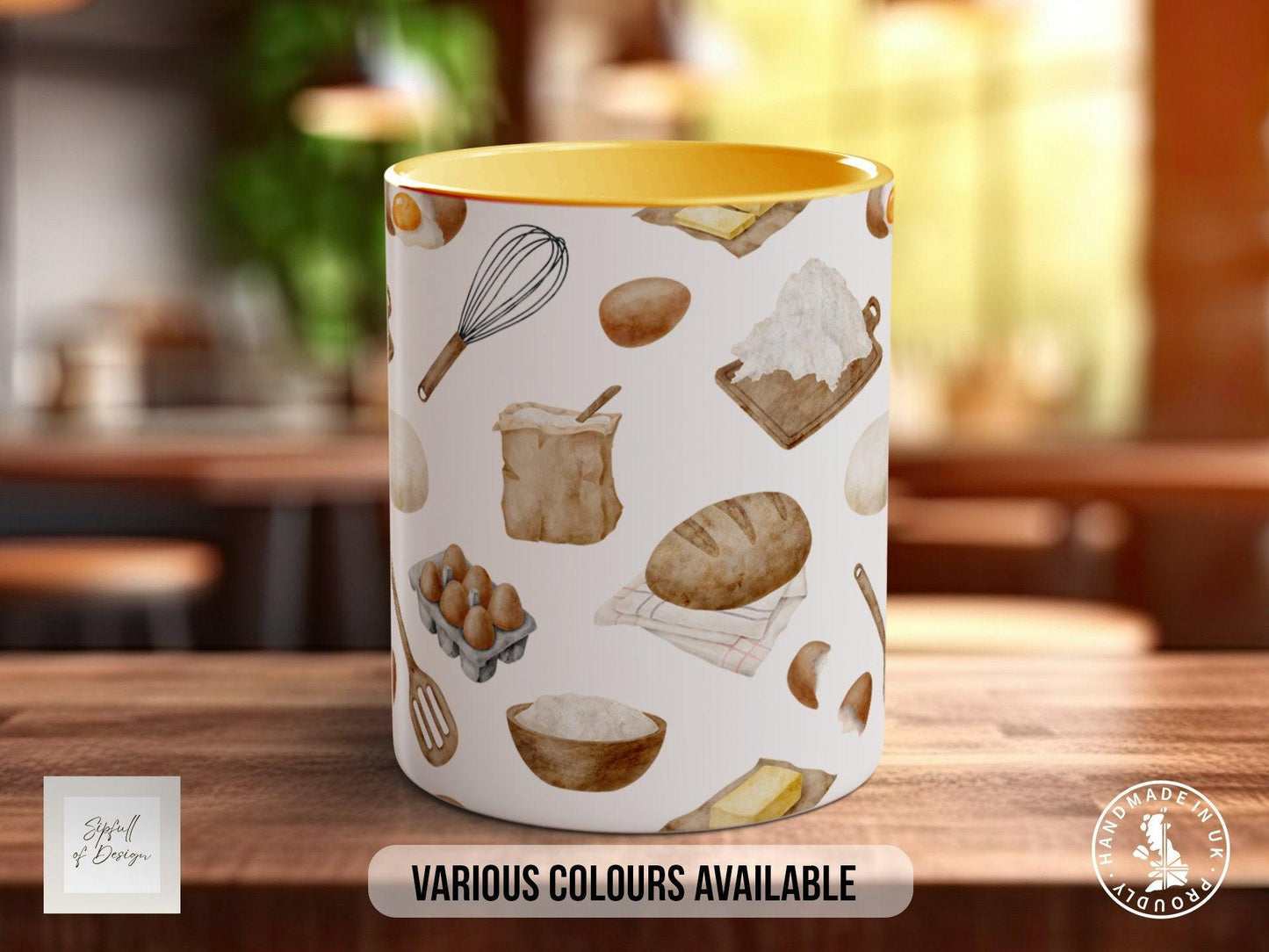 Baking Pattern Mug – Design J (Full Wrap)
