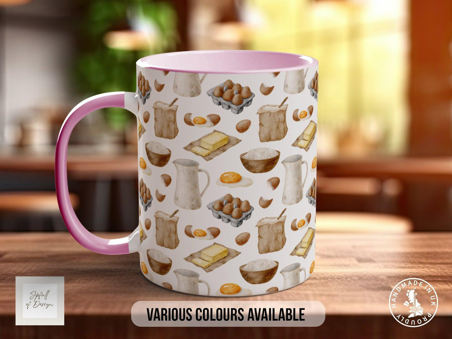 Baking Pattern Mug – Design A (Full Wrap)