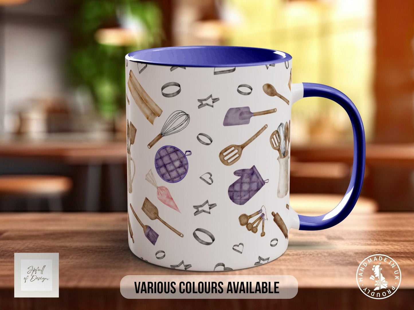 Baking Pattern Mug – Design C (Full Wrap)