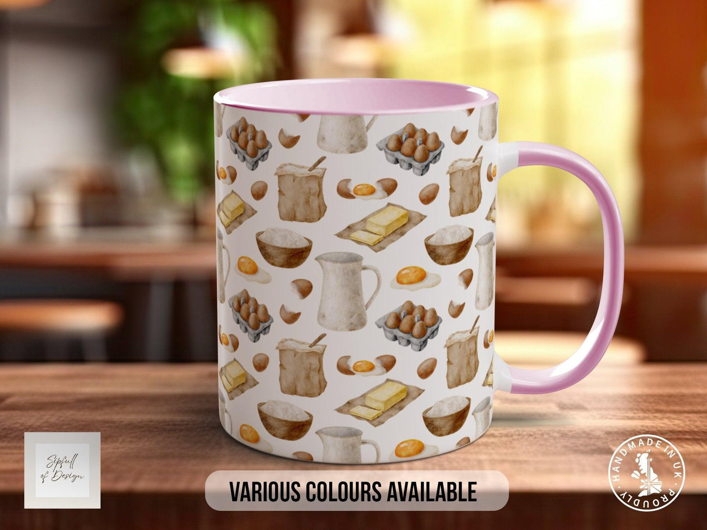 Baking Pattern Mug – Design A (Full Wrap)