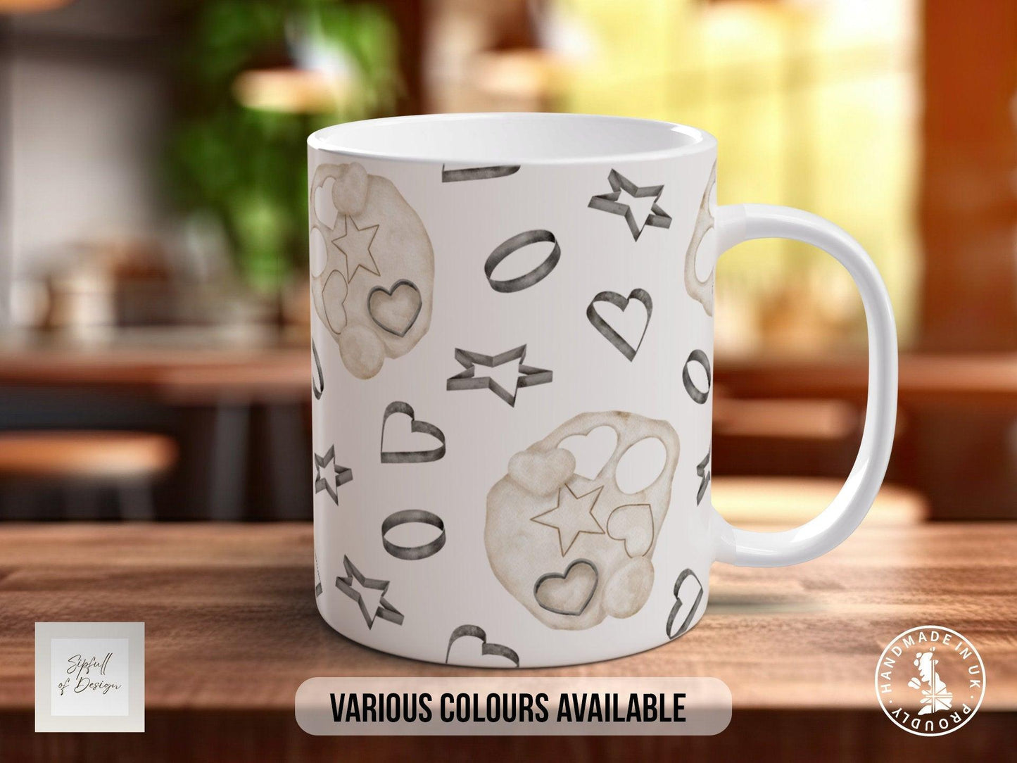 Baking Pattern Mug – Design F (Full Wrap)