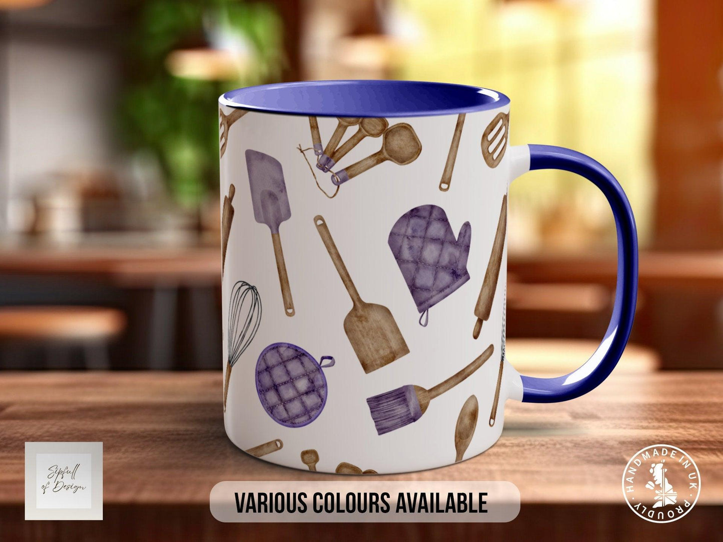 Baking Pattern Mug – Design M (Full Wrap)