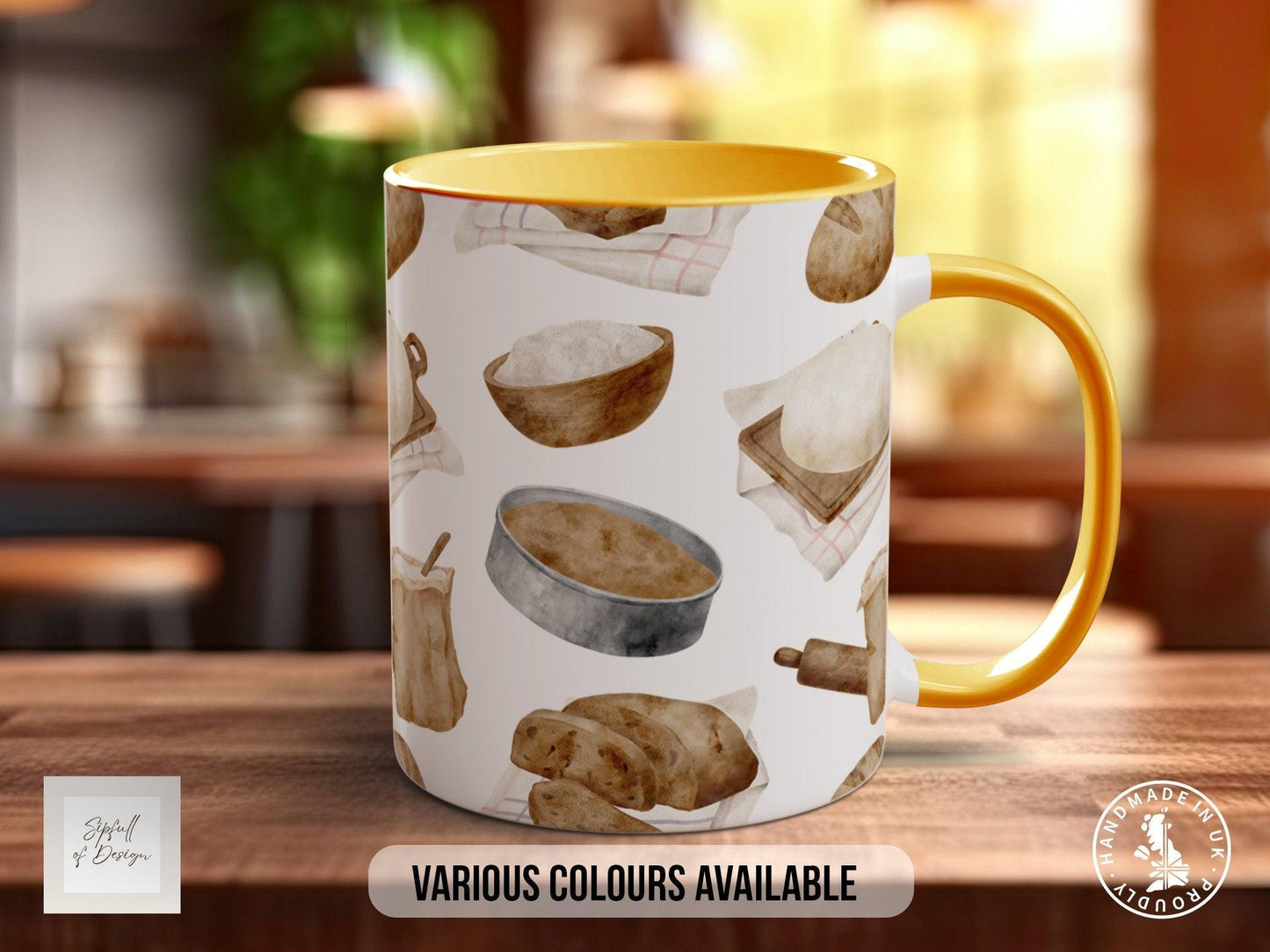Baking Pattern Mug – Design D (Full Wrap)